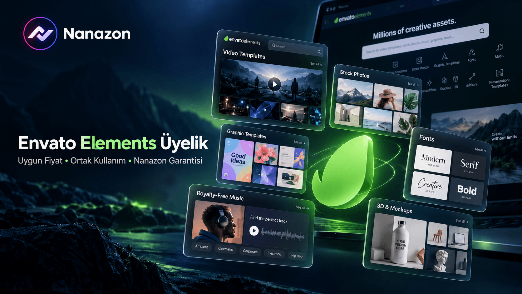 Buy Envato Elements Membership: Affordable Shared Access with Nanazon Guarantee